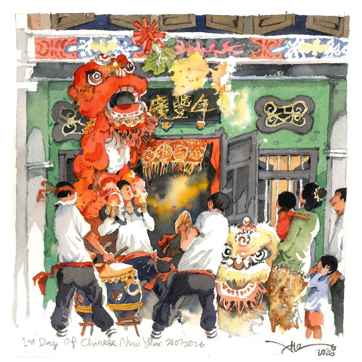 1st Day of Chinese New Year by Alex Leong