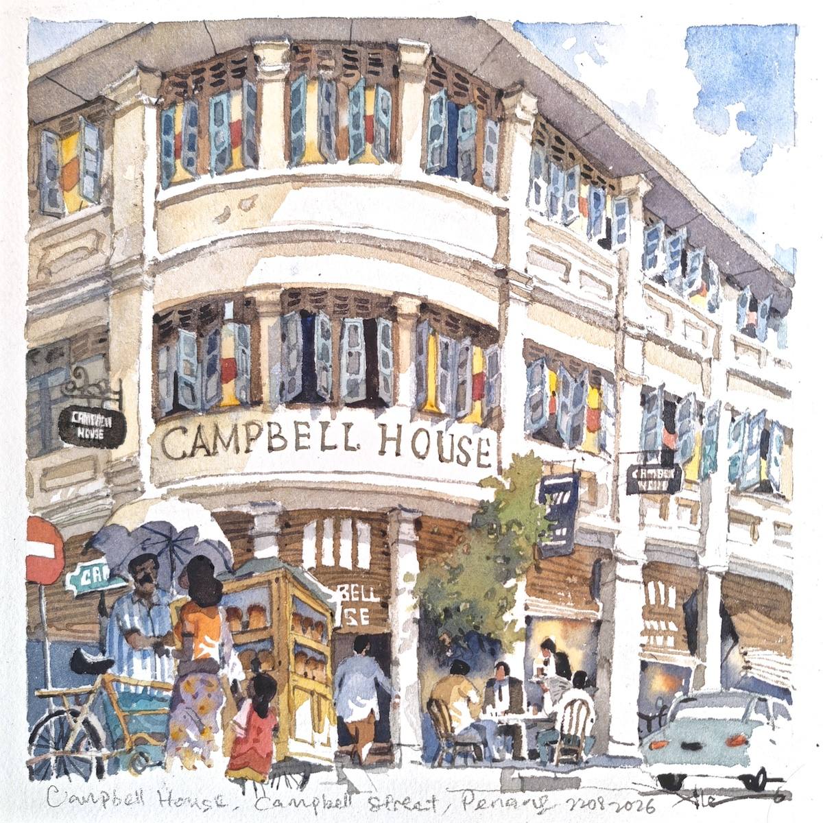 Campbell House, Campbell Street, Penang by Alex Leong