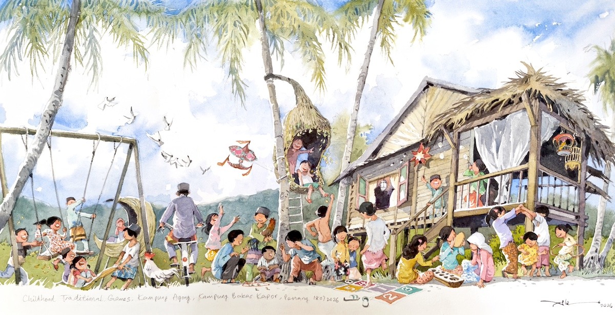 Childhood Traditional Games - Kampung Agong, Kampung Bakar Kapor, Penang by Alex Leong