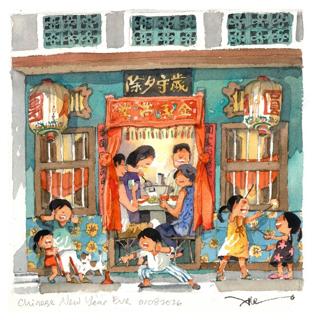 Chinese New Year Eve by Alex Leong