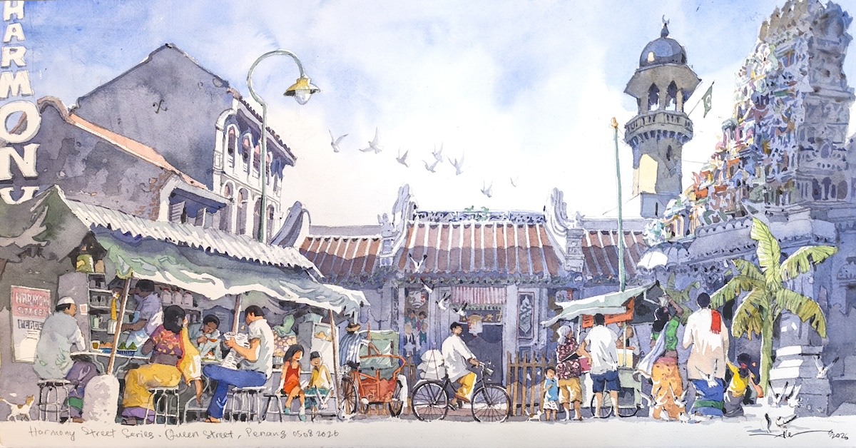 Harmony Street Series - Queen Street Penang by Alex Leong