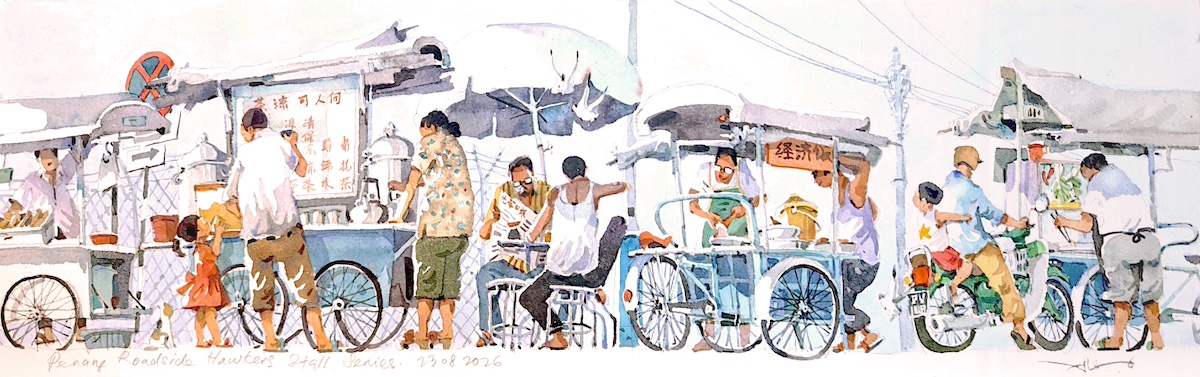 Penang Roadside Hawkers Stall Series by Alex Leong