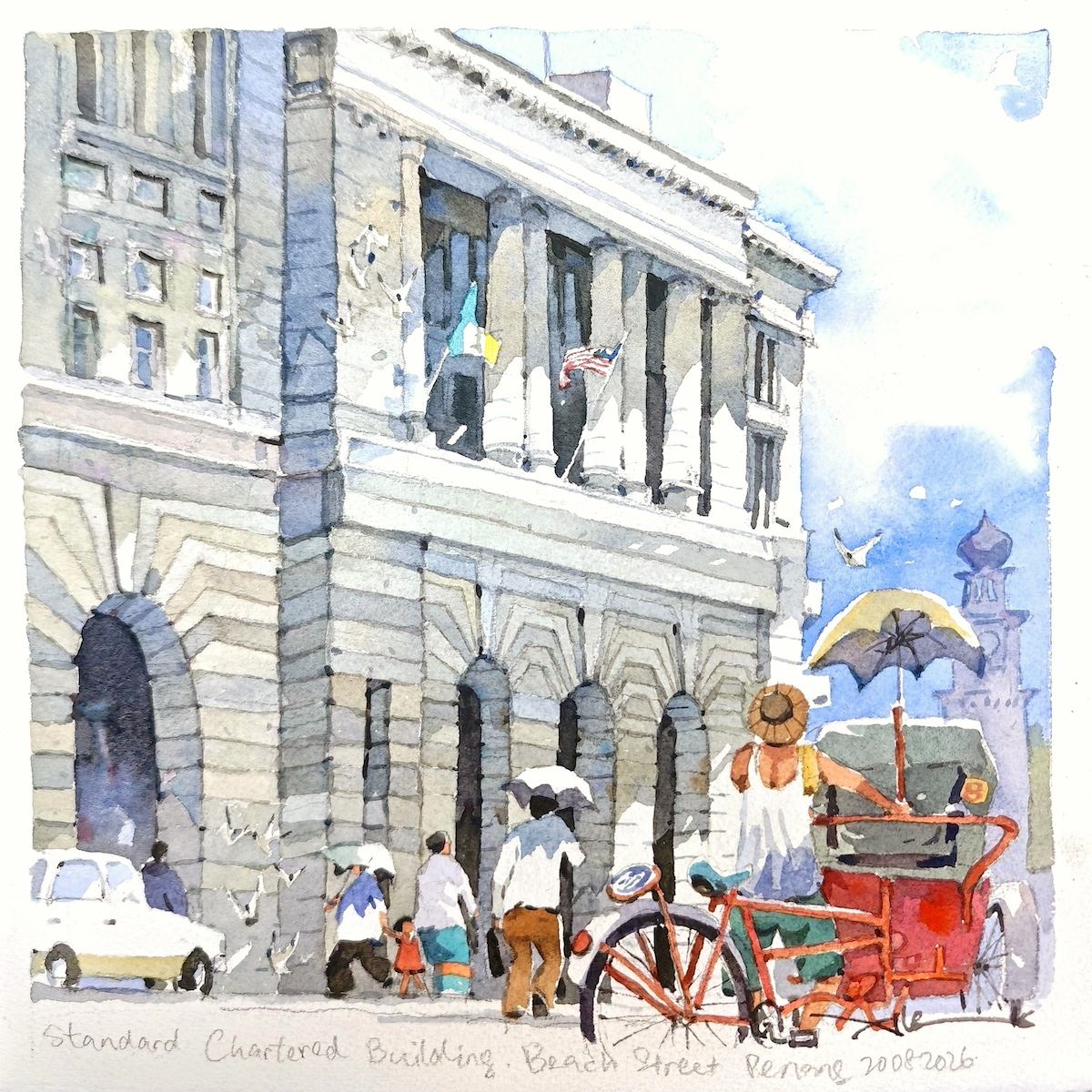 Standard Chartered Building, Beach Street, Penang by Alex Leong