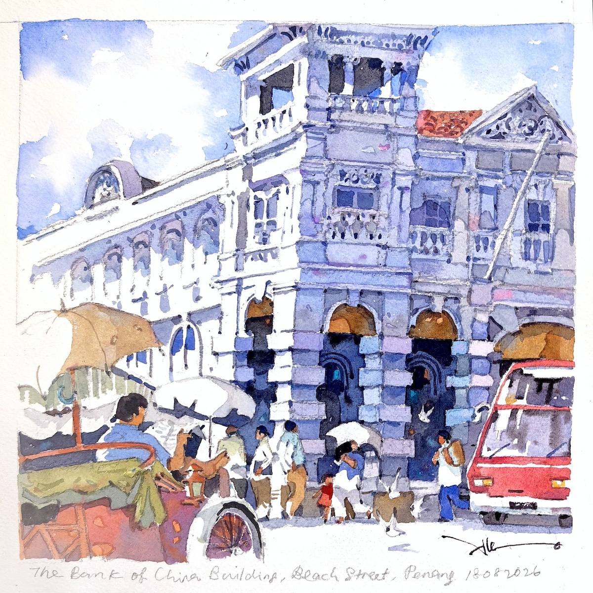 The Bank of China Building, Beach Street, Penang by Alex Leong