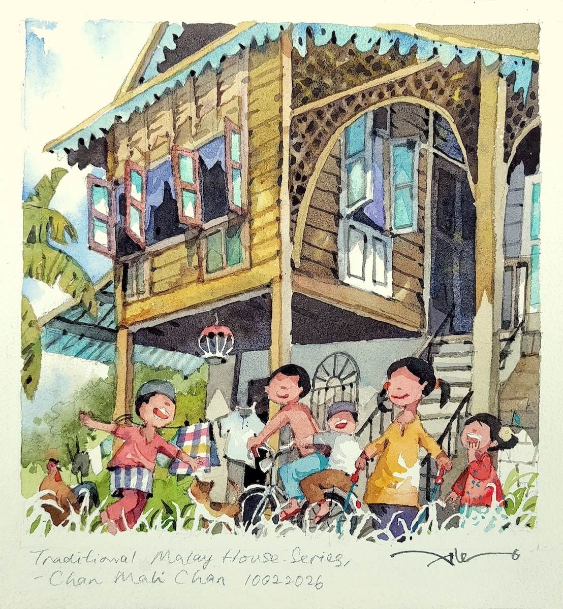Traditional Malay House Series - Chan Mali Chan by Alex Leong
