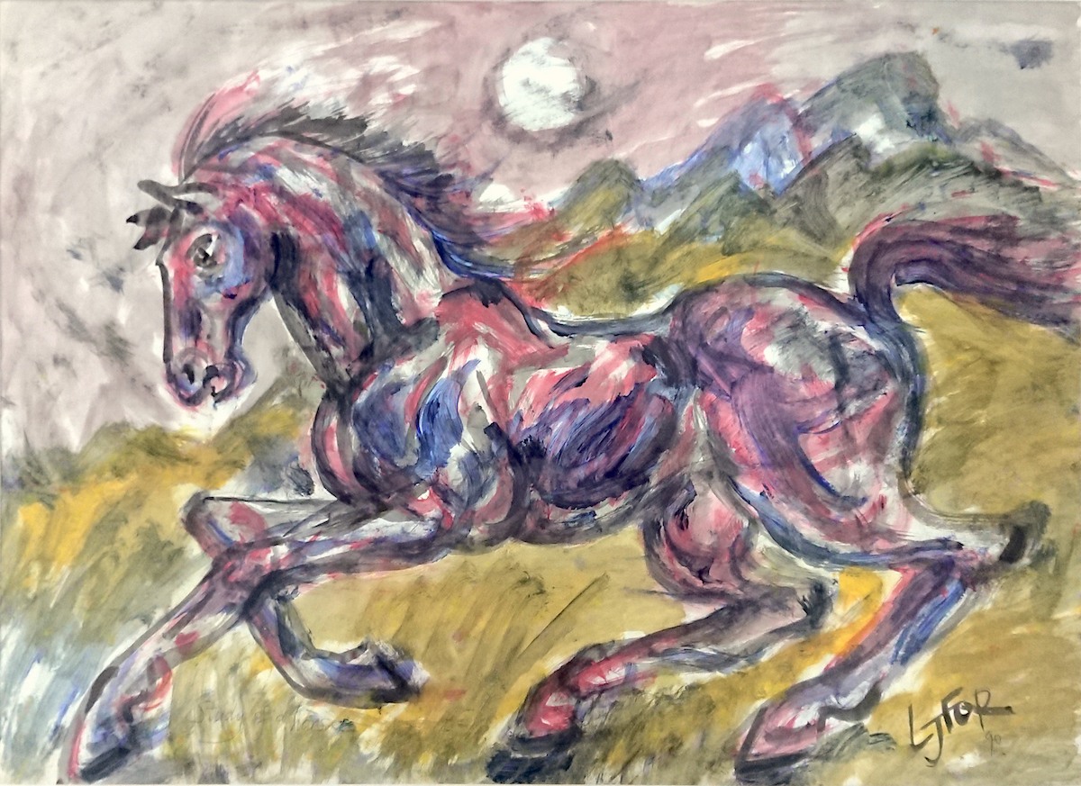 A determined Horse by Lee Joo For