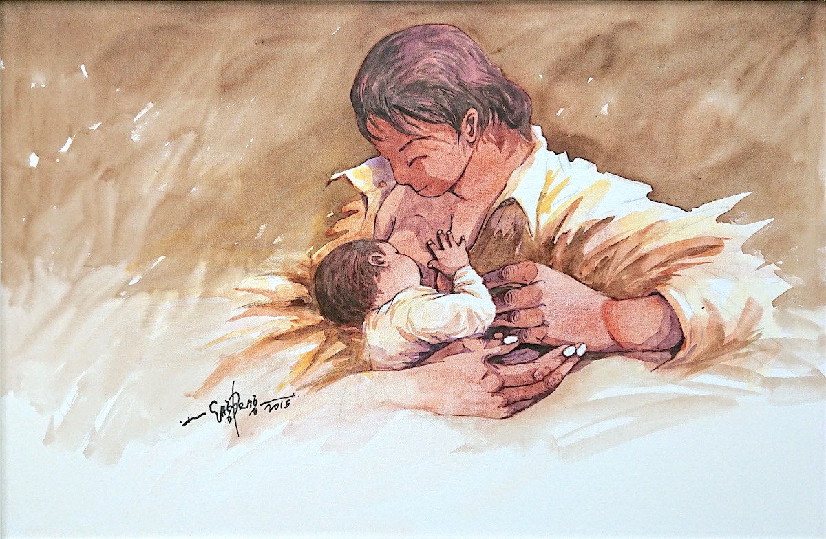 Breast Feeding - Gift of Love by Lee Eng Beng
