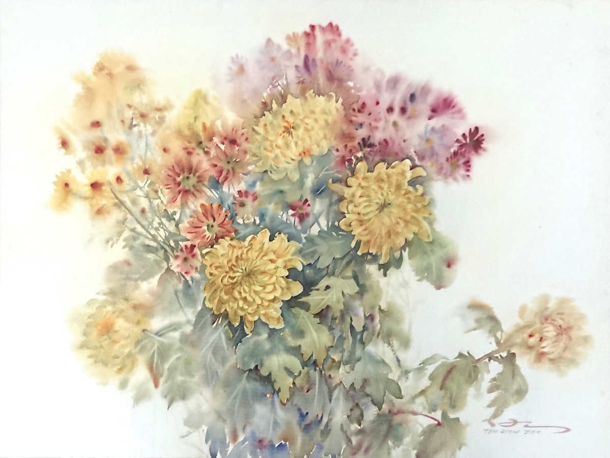 Chrysanthemums 2 by Teh Siew Joo