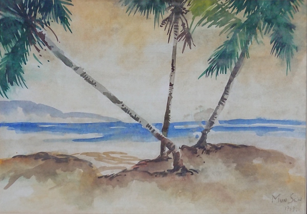 Coconut Trees by the Beach, 1953 by Yong Mun Sen